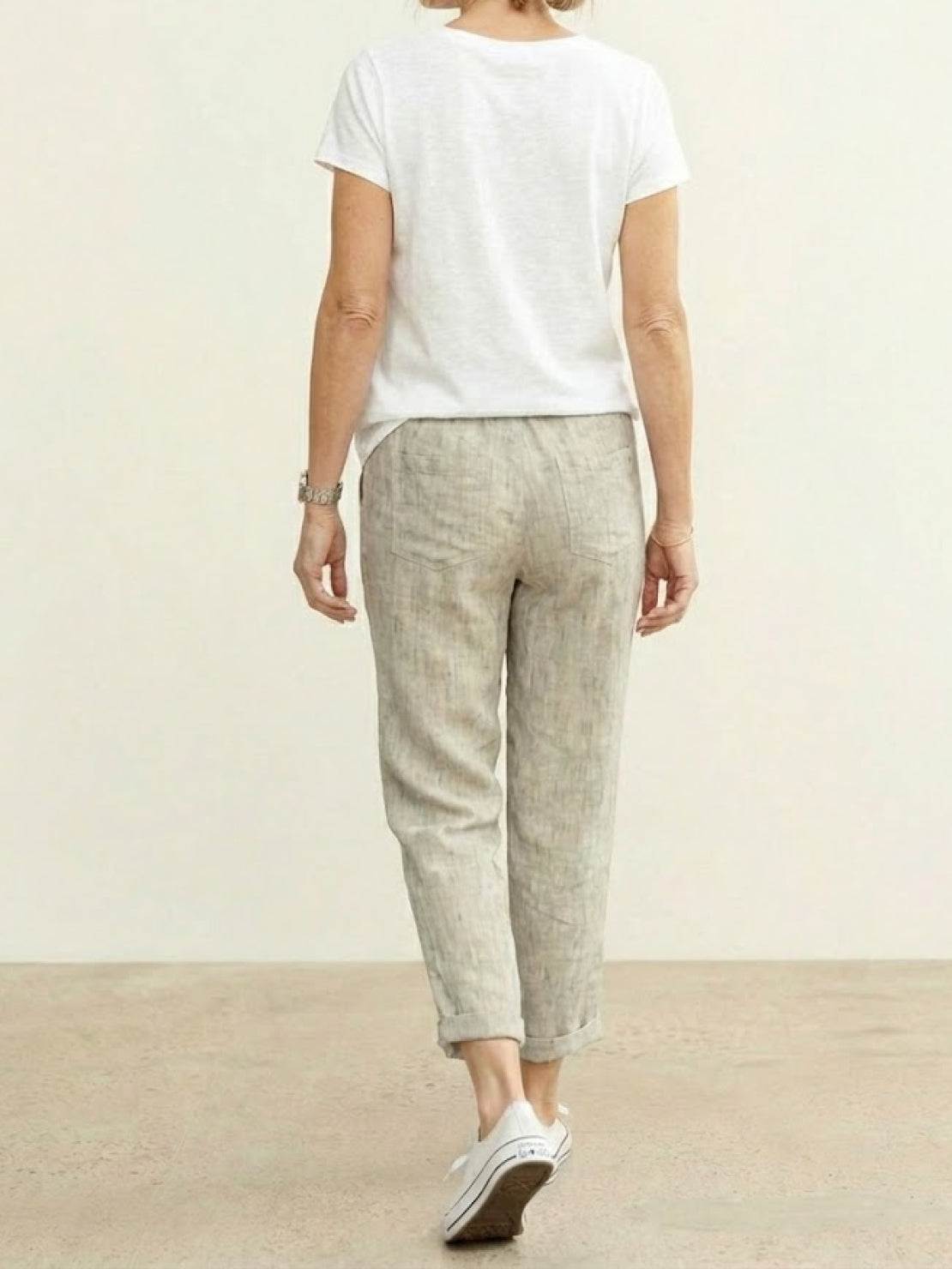 Harper | Women's Casual Drawstring Straight-Leg Casual Pants 2