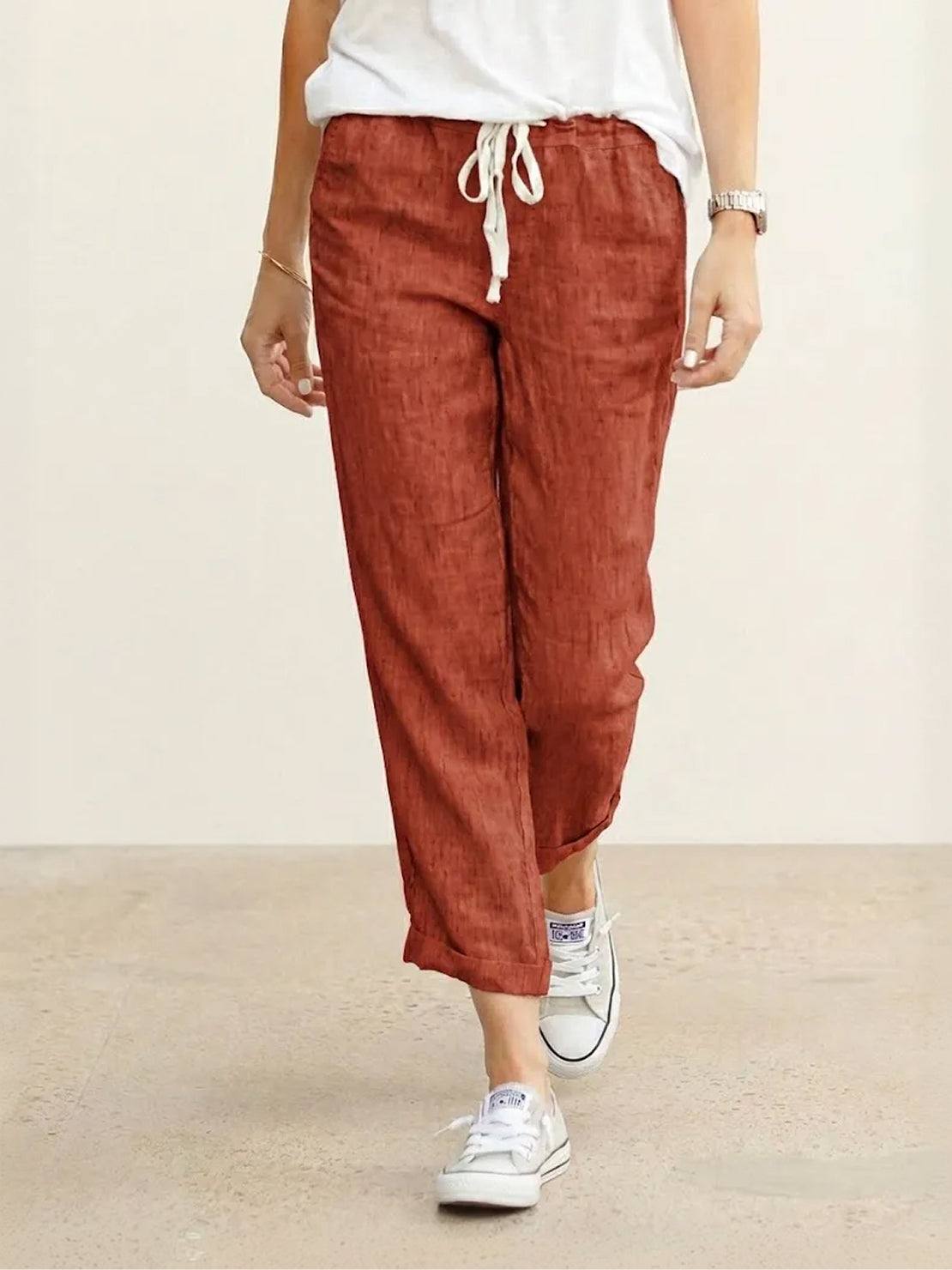 Harper | Women's Casual Drawstring Straight-Leg Casual Pants 3