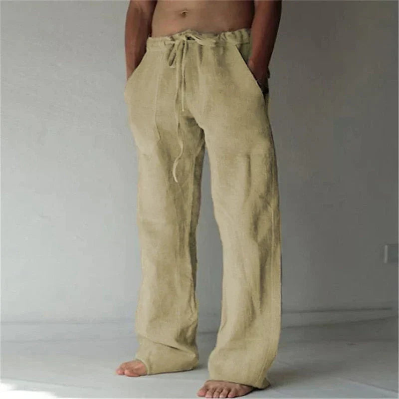 Men's Baggy Linen Pants Casual Fit