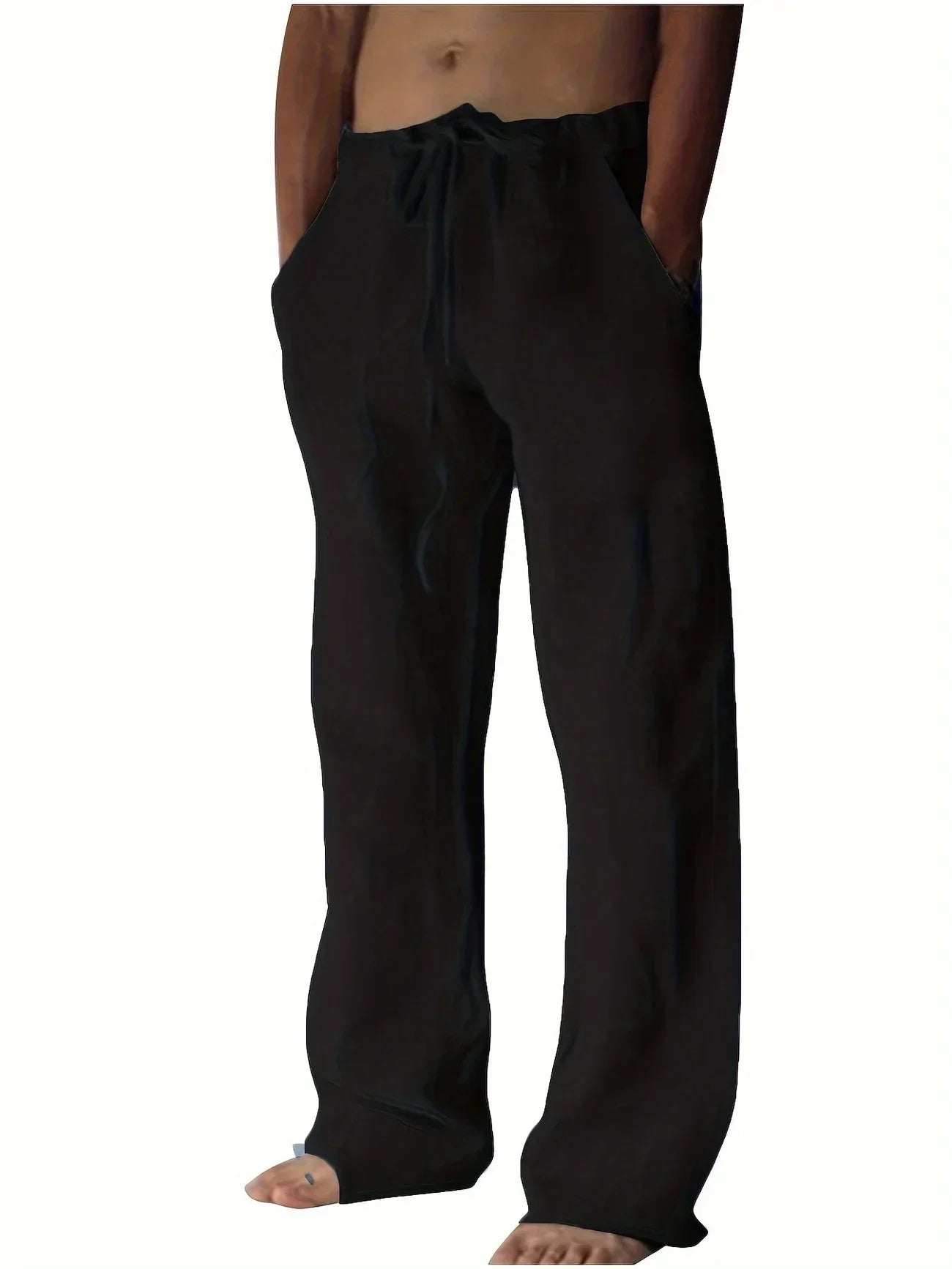 Men's Baggy Linen Pants Casual Fit