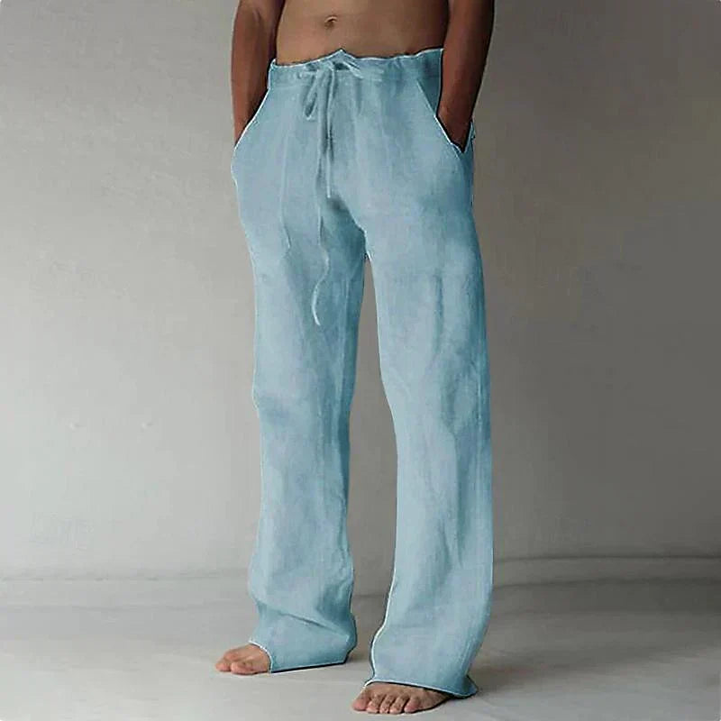 Men's Baggy Linen Pants Casual Fit