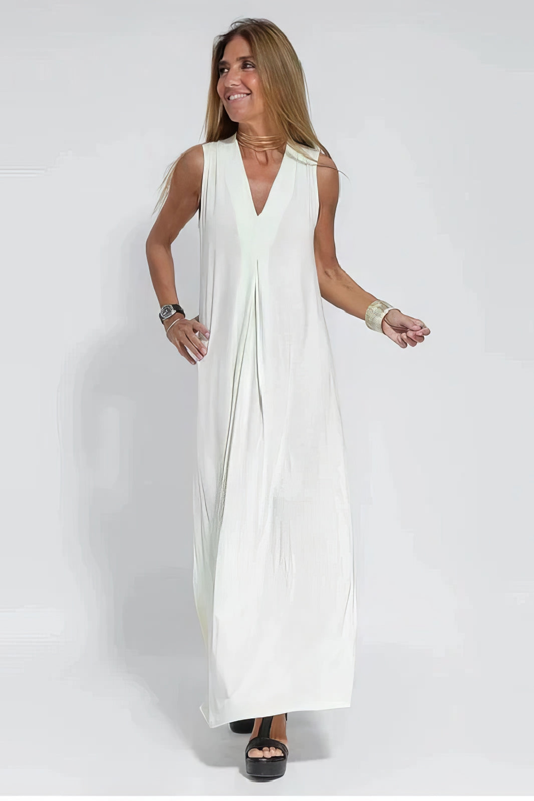 Juno™ | Elegant Long Dress with Coordinated Cardigan 3