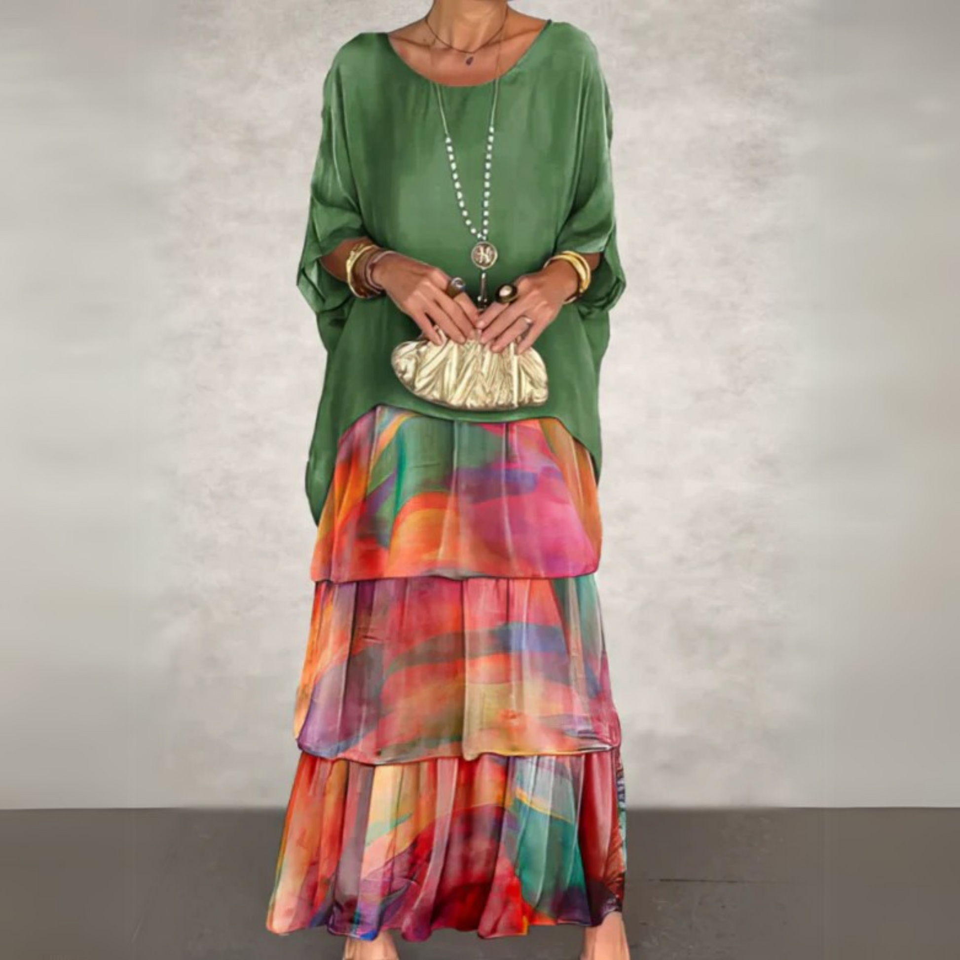 Kali™ | Elegant Long Flowing Dress 0