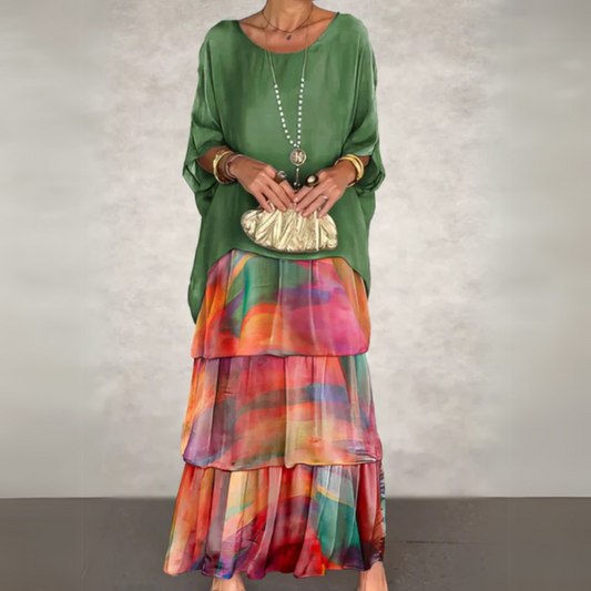 Kali™ | Elegant Long Flowing Dress 0