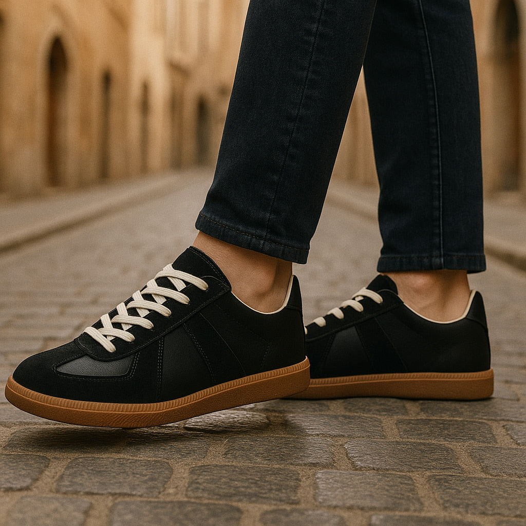 Men's Breathable Mesh Sneakers with Laces, Non-Slip, Supportive, Comfortable
