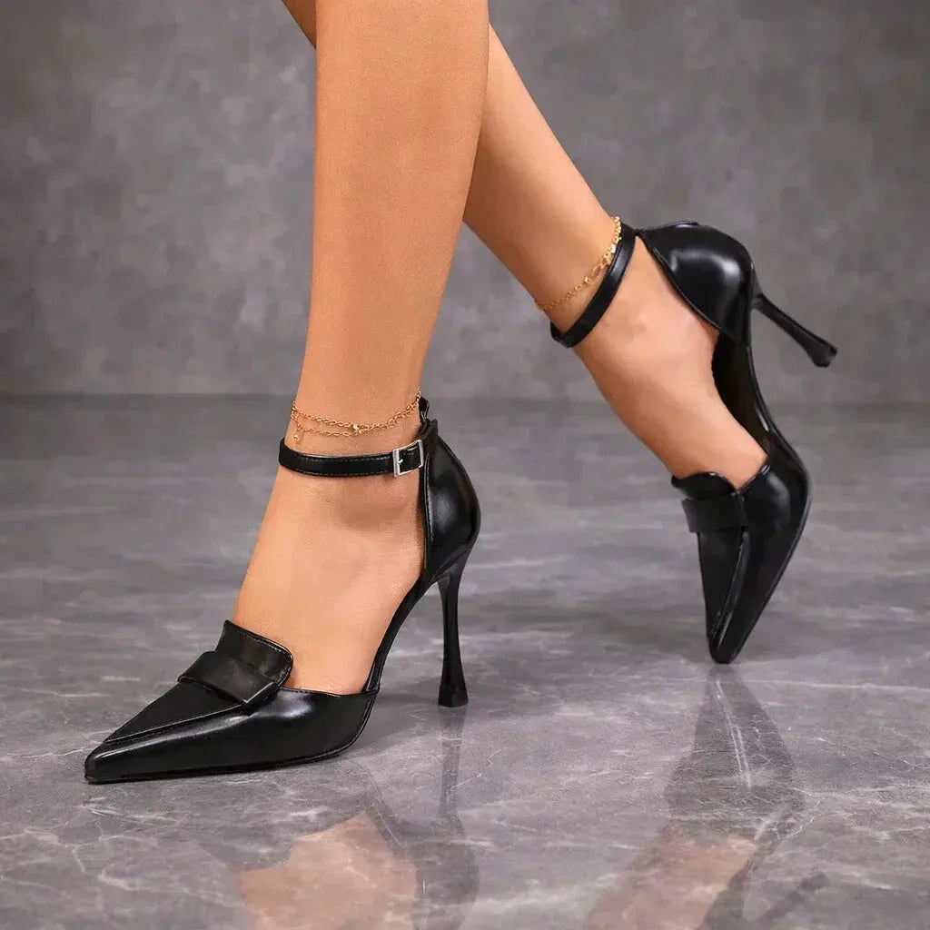 Lavinia | Women's Ankle Strap Pointed Toe Heels 3