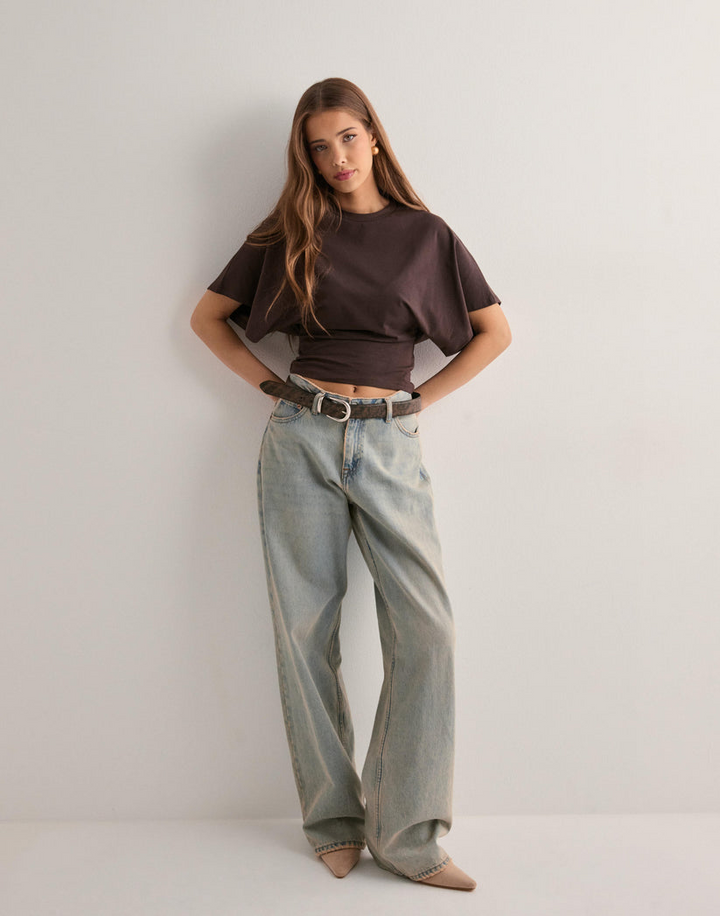 Top da donna oversize con maniche larghe