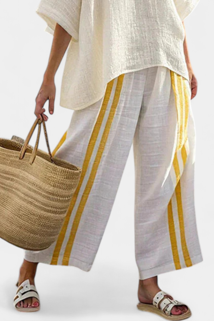 Lila | Breezy Striped Loungewear Two Piece Set 2