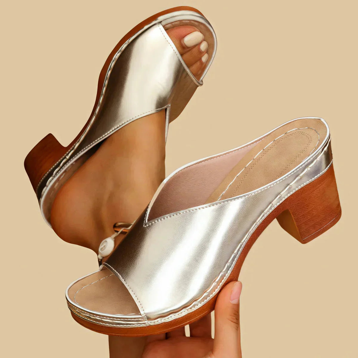 Lisa™ | Orthopedic Sandals with Thick Heels 1