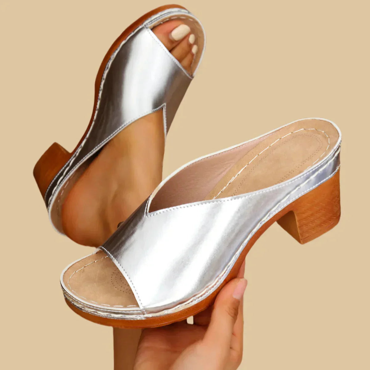 Lisa™ | Orthopedic Sandals with Thick Heels 2