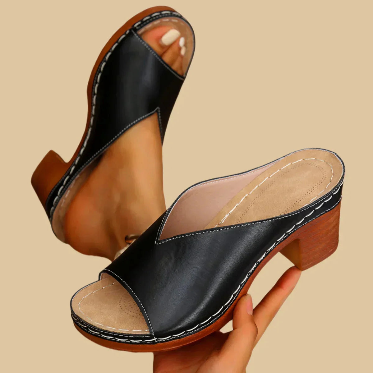 Lisa™ | Orthopedic Sandals with Thick Heels 4