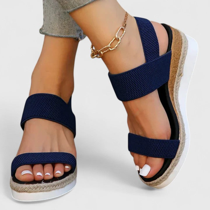 Women's Orthopedic Leather Sandals with Anatomical Insole