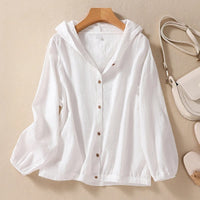 Camicia comoda con cappuccio
