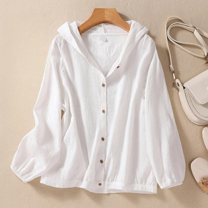 Camicia comoda con cappuccio