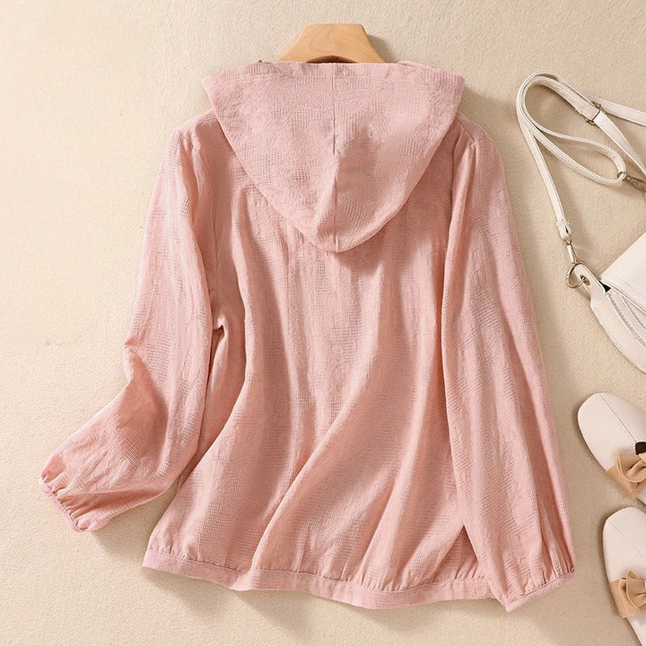 Camicia comoda con cappuccio