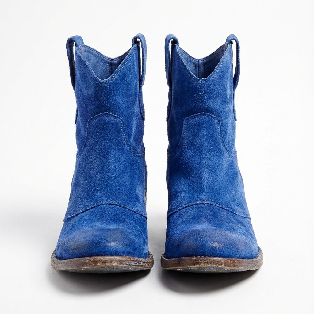Women's Cowboy Ankle Boots Without Closure – Round Toe