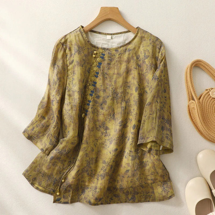 Blusa floreale comoda