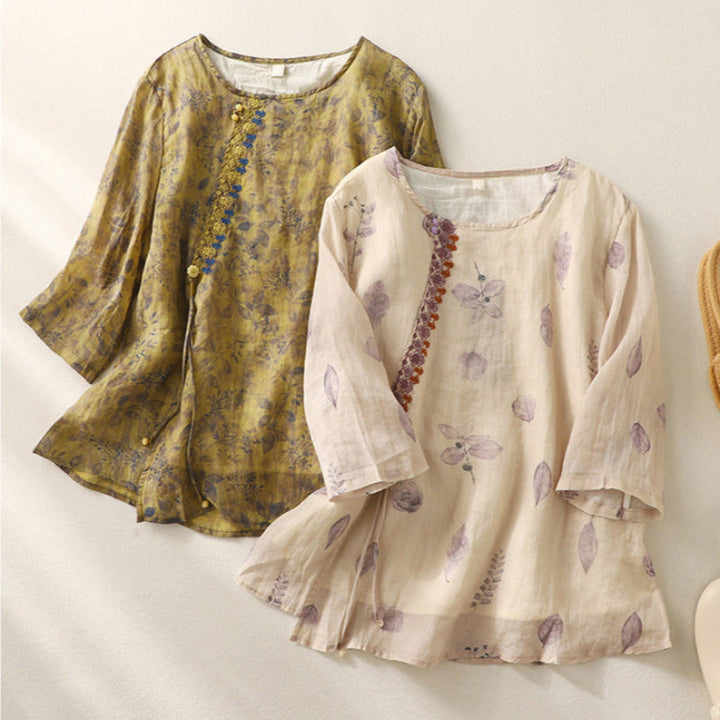 Blusa floreale comoda