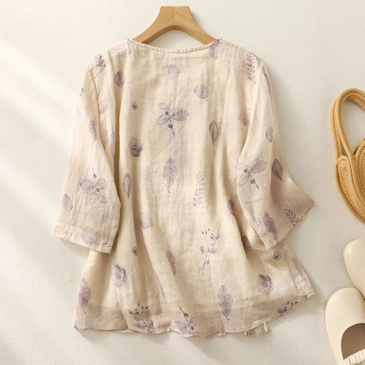 Blusa floreale comoda
