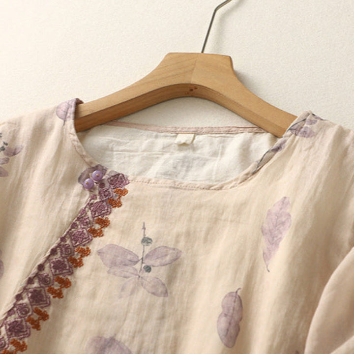 Blusa floreale comoda