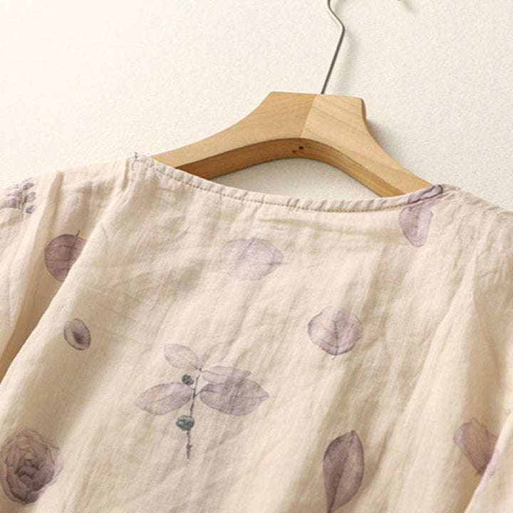 Blusa floreale comoda