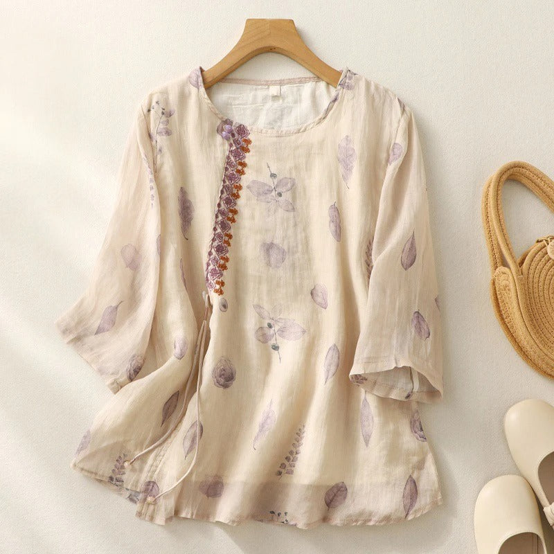 Blusa floreale comoda