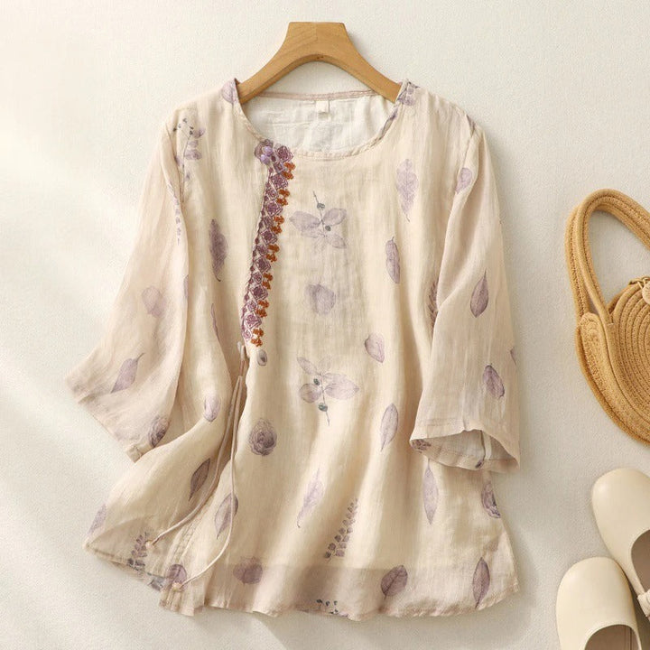 Blusa floreale comoda