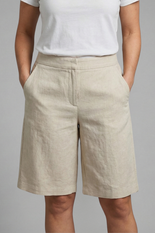 Octavia | Women's High Waisted Knee Length Shorts 0