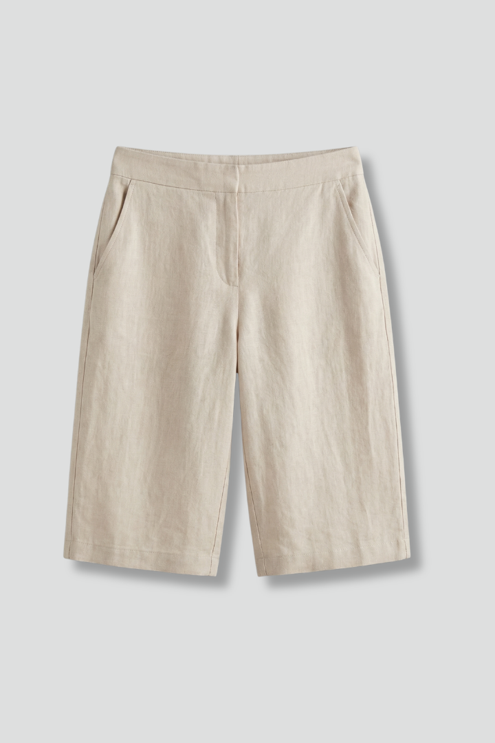 Octavia | Women's High Waisted Knee Length Shorts 1