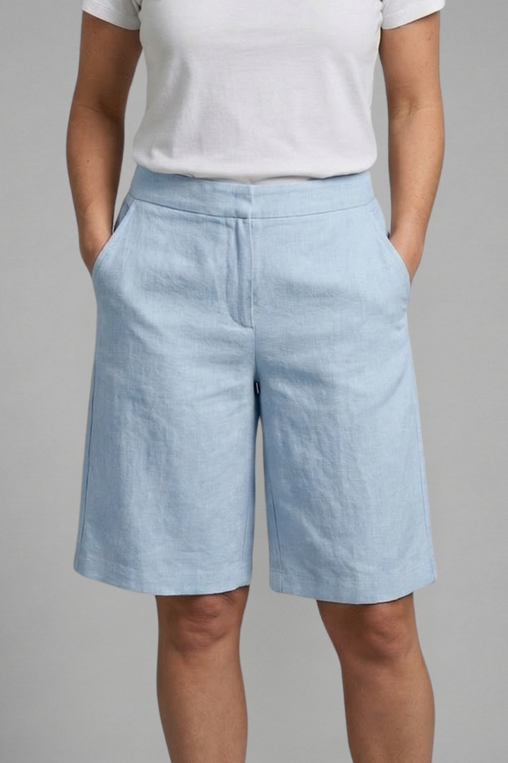 Octavia | Women's High Waisted Knee Length Shorts 9