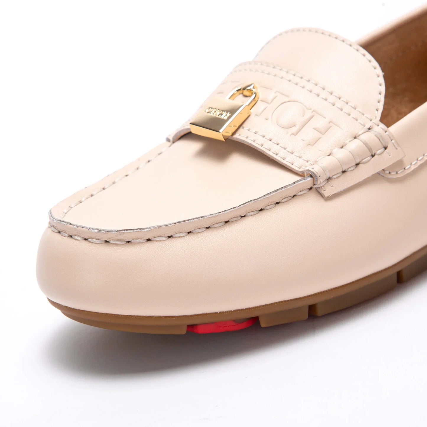 Women's Casual Leather Ballerina with Round Toe