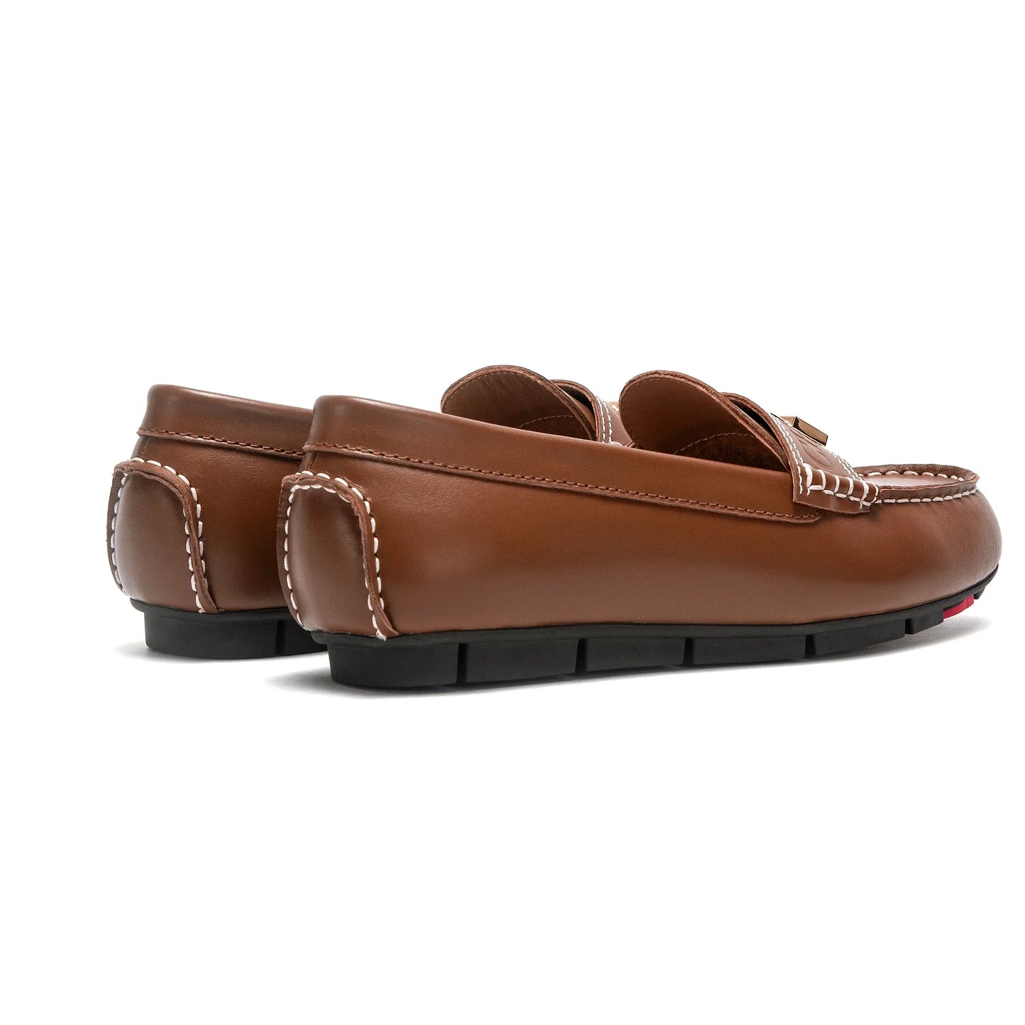 High-Quality Leather Women's Ballerina Shoes Round Toe Casual Business