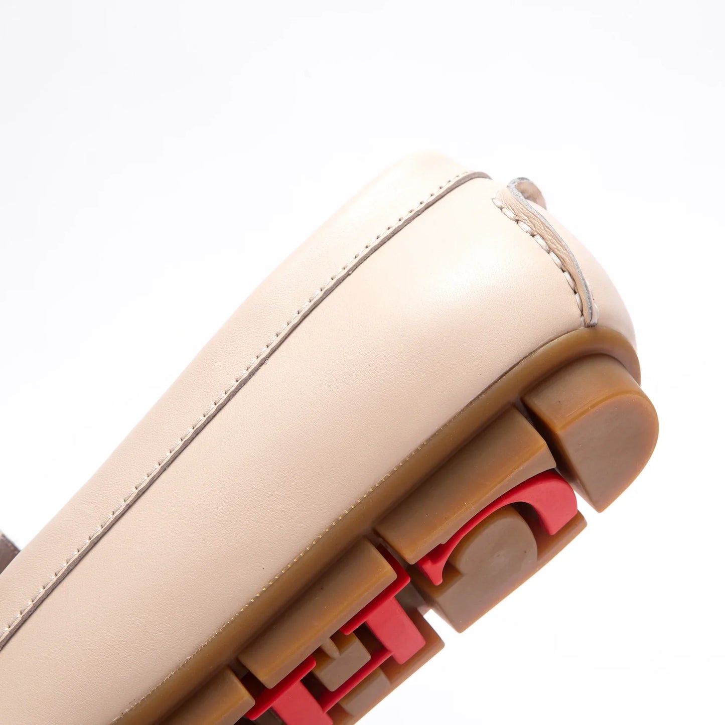 Women's Casual Leather Ballerina with Round Toe