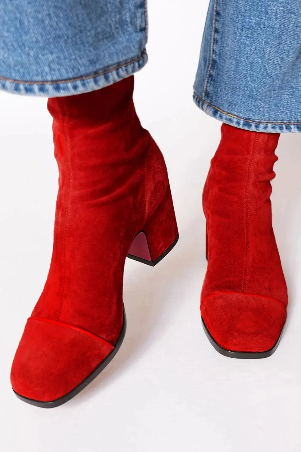 Scarlett™ | Square toe heeled boots 1