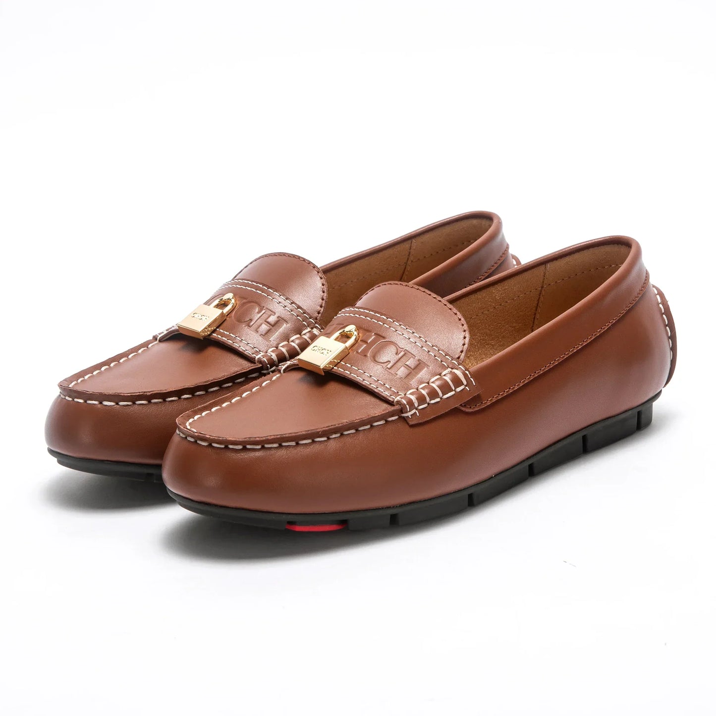 High-Quality Leather Women's Ballerina Shoes Round Toe Casual Business