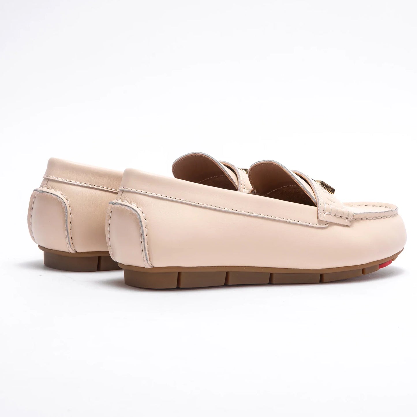 Women's Casual Leather Ballerina with Round Toe