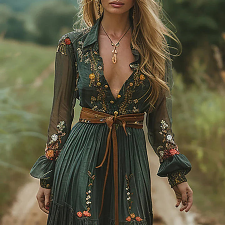 Selvara™ | Bohemian Floral Maxi Dress 1
