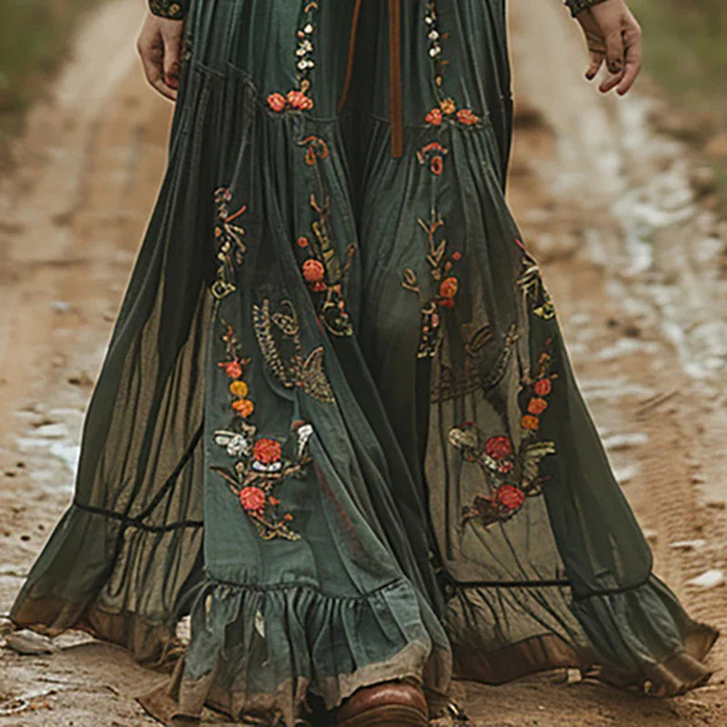 Selvara™ | Bohemian Floral Maxi Dress 2
