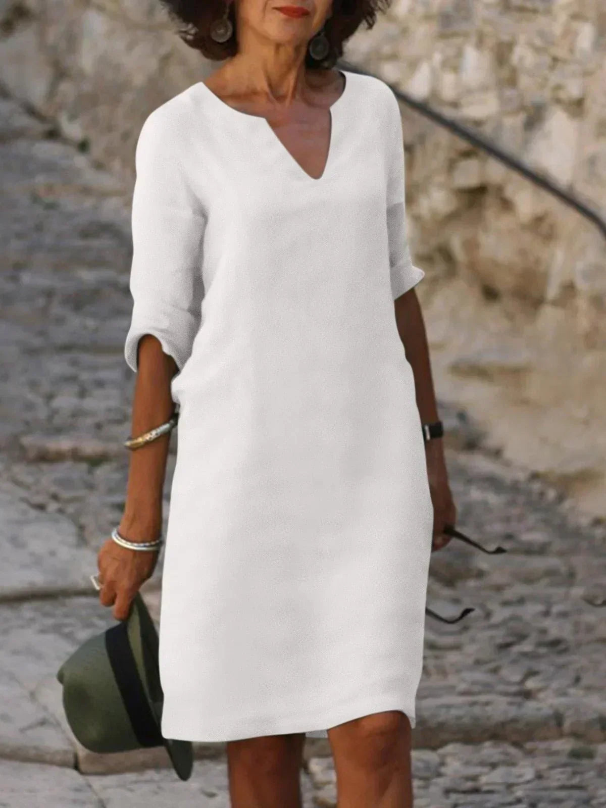 Skylar™ | Elegant Dress with V-Neck 6