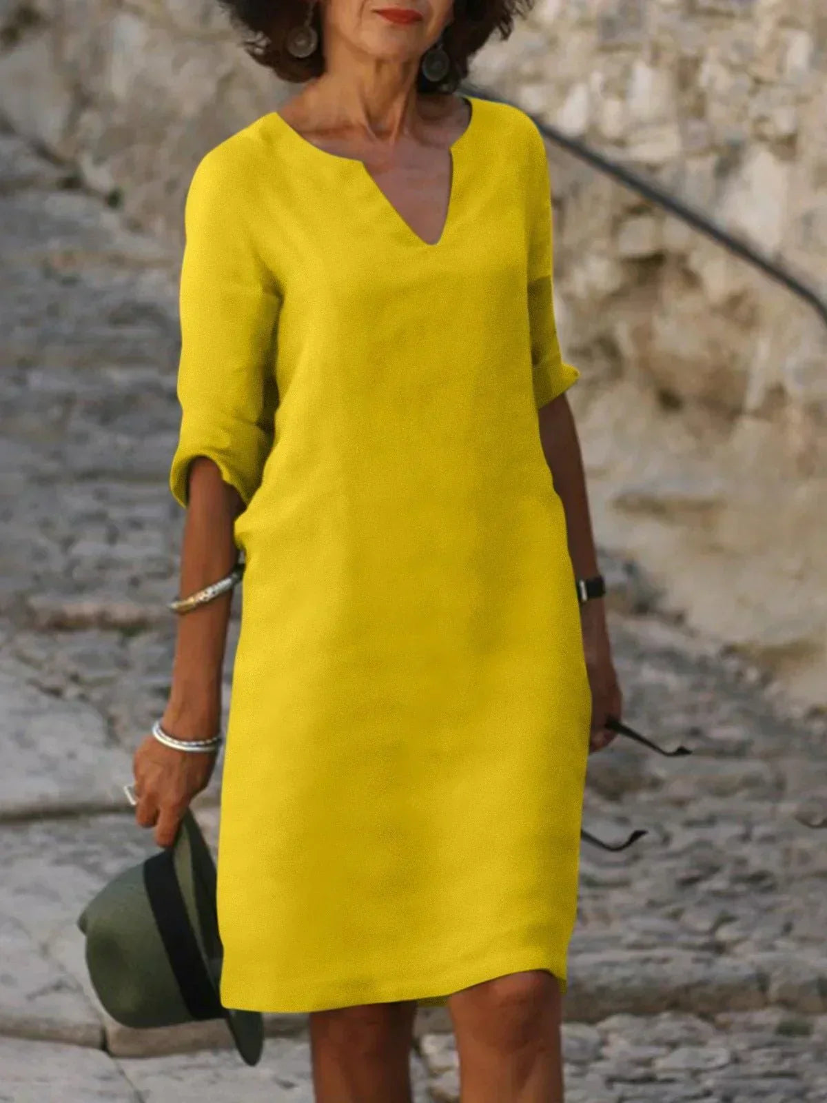 Skylar™ | Elegant Dress with V-Neck 7