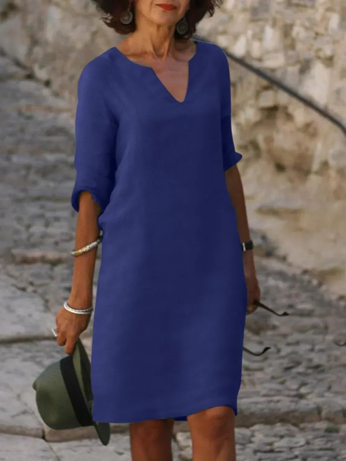 Skylar™ | Elegant Dress with V-Neck 8