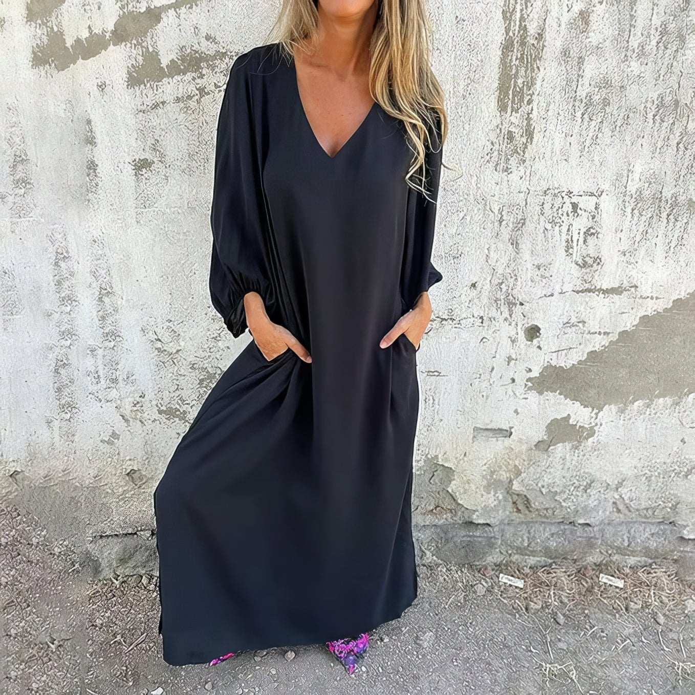 Solana™ | Flowing Maxi Dress with Pockets 2