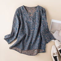 Camicia comoda con bottoni frontali