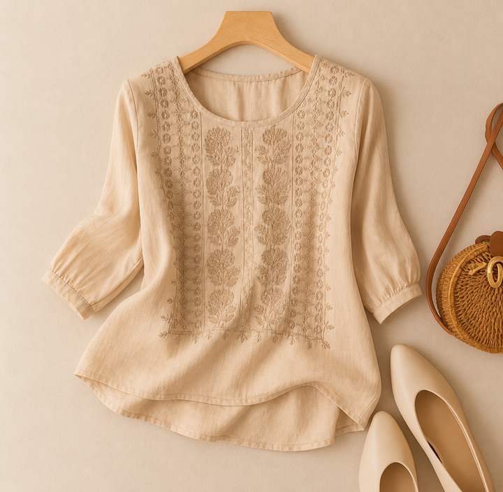 Blusa floreale comoda