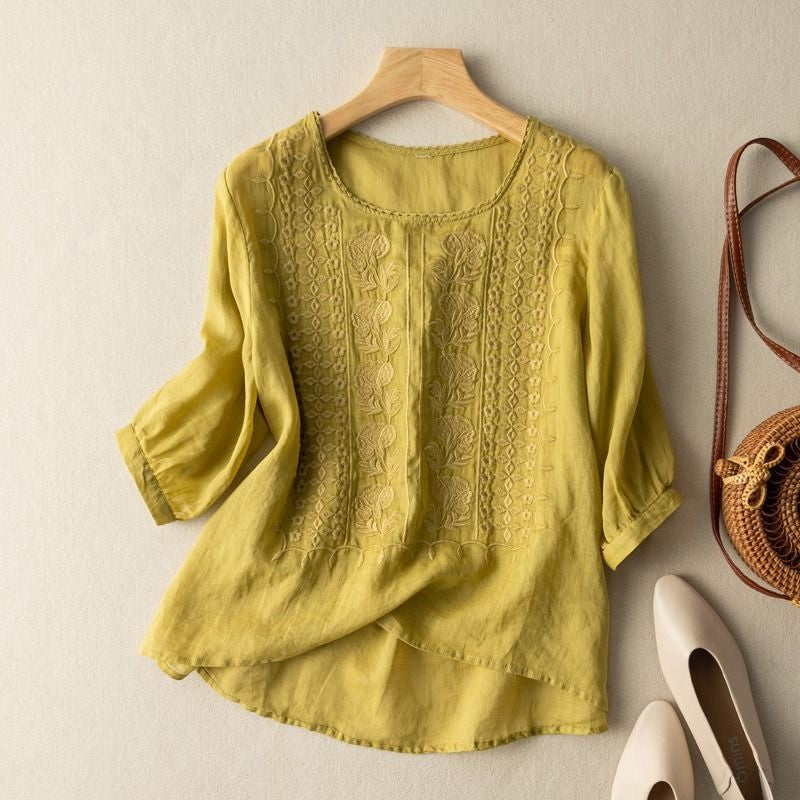 Blusa floreale comoda