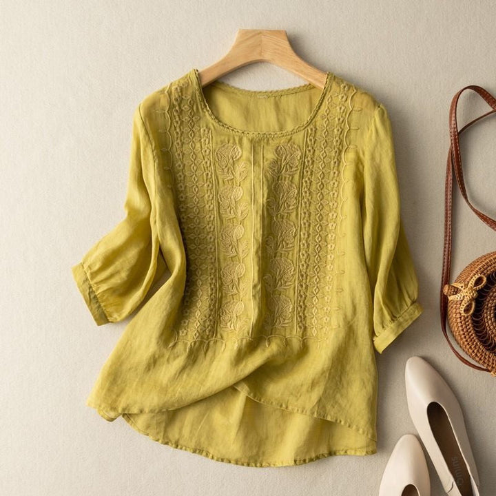 Blusa floreale comoda
