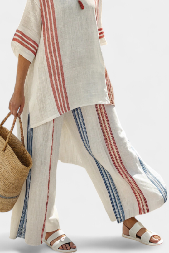 Sophie | Breezy Striped Summer Outfit with Comfortable Pants 3