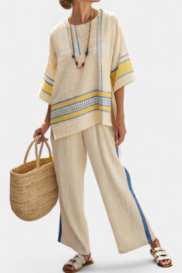 Sophie | Chic Wide Leg Linen Pants for Women 0
