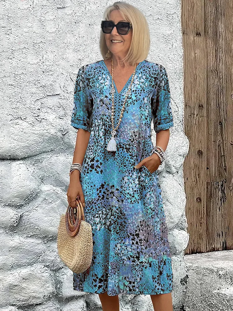 Tanya™ | Colorful Midi Dress 1
