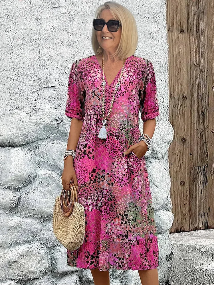 Tanya™ | Colorful Midi Dress 2